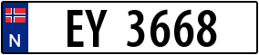 Trailer License Plate